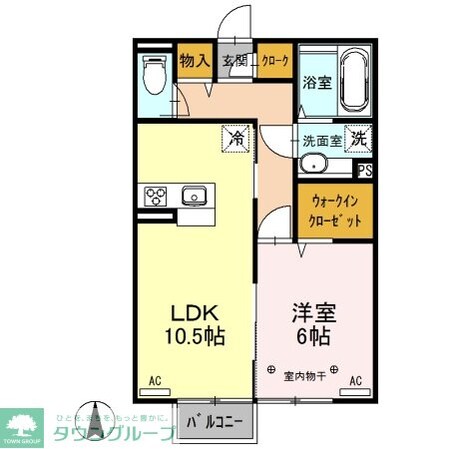 グランテラス西片貝の物件間取画像